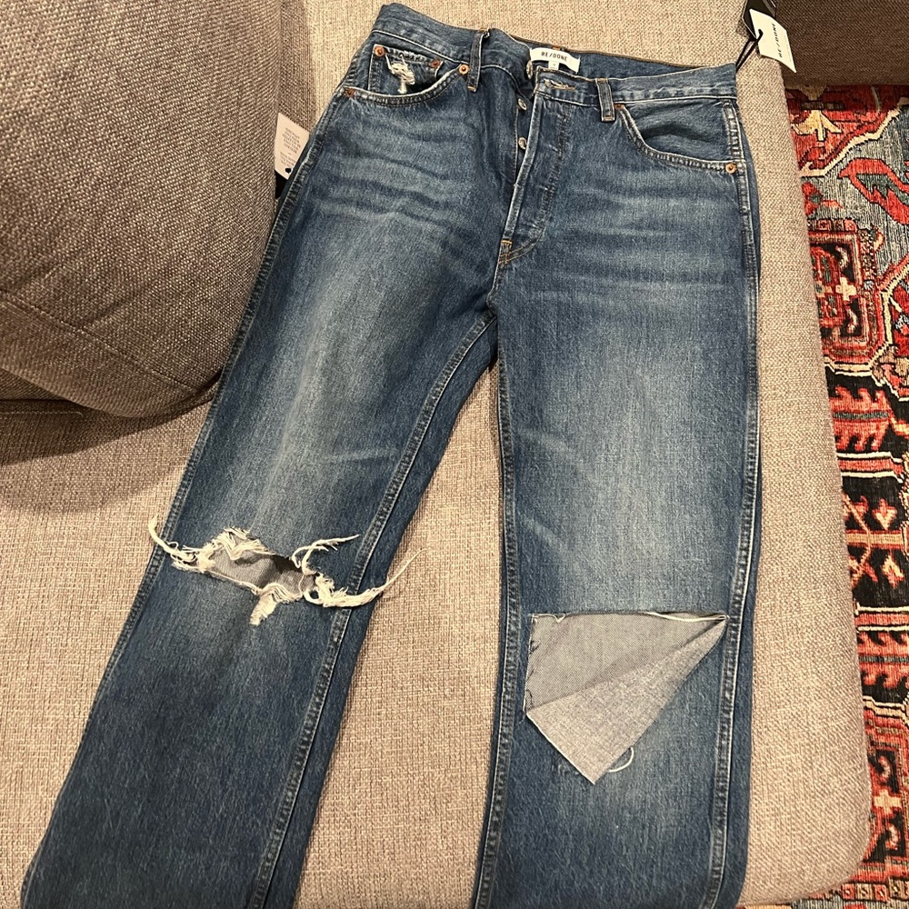 NWT RE/DONE 90s high rise loose jeans size 28